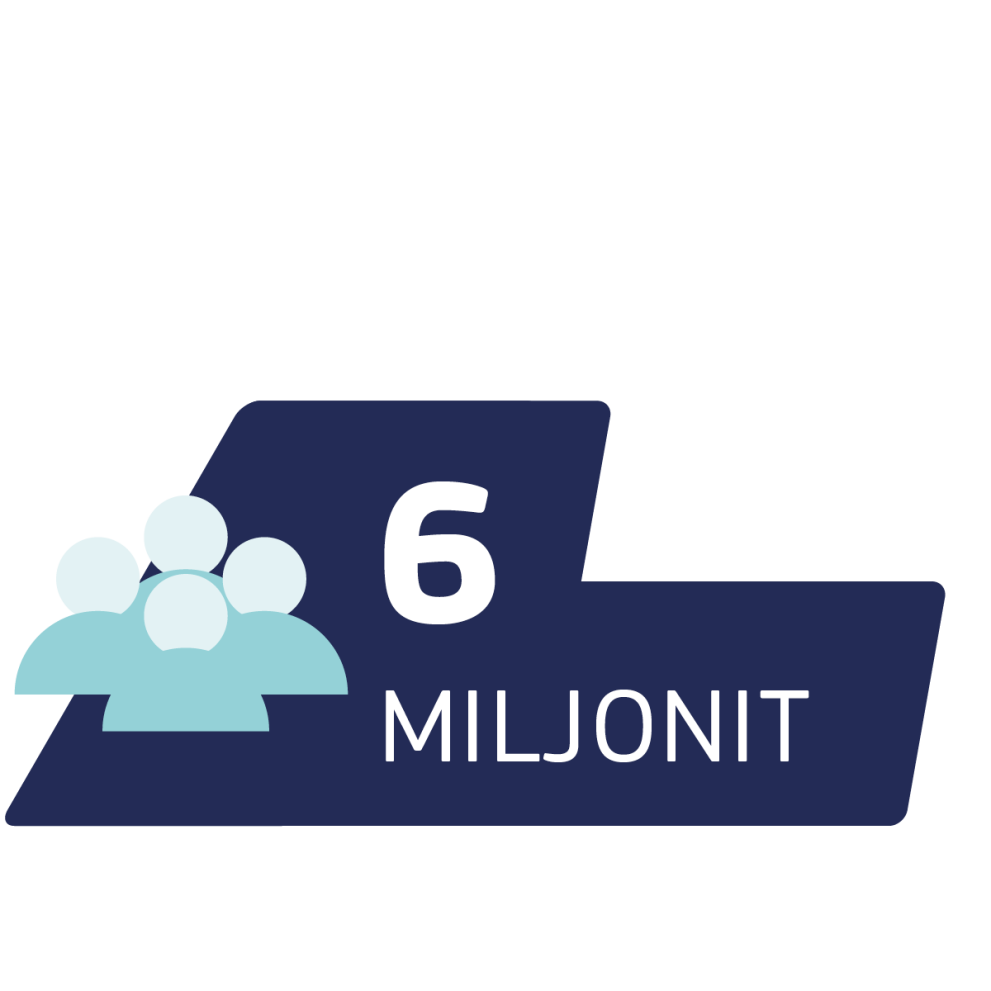 6 miljonit