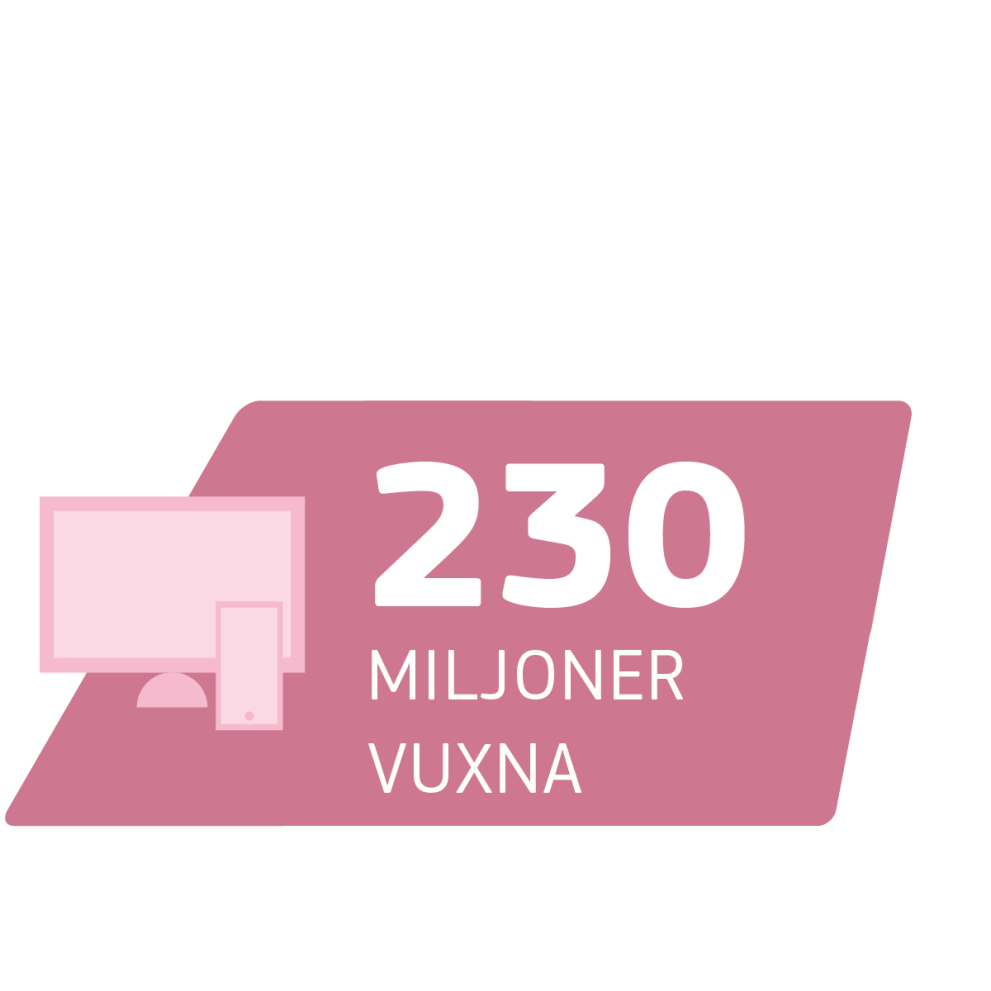 230 miljoner vuxna