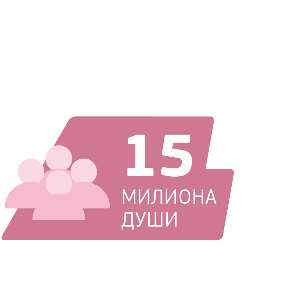 15 милиона души